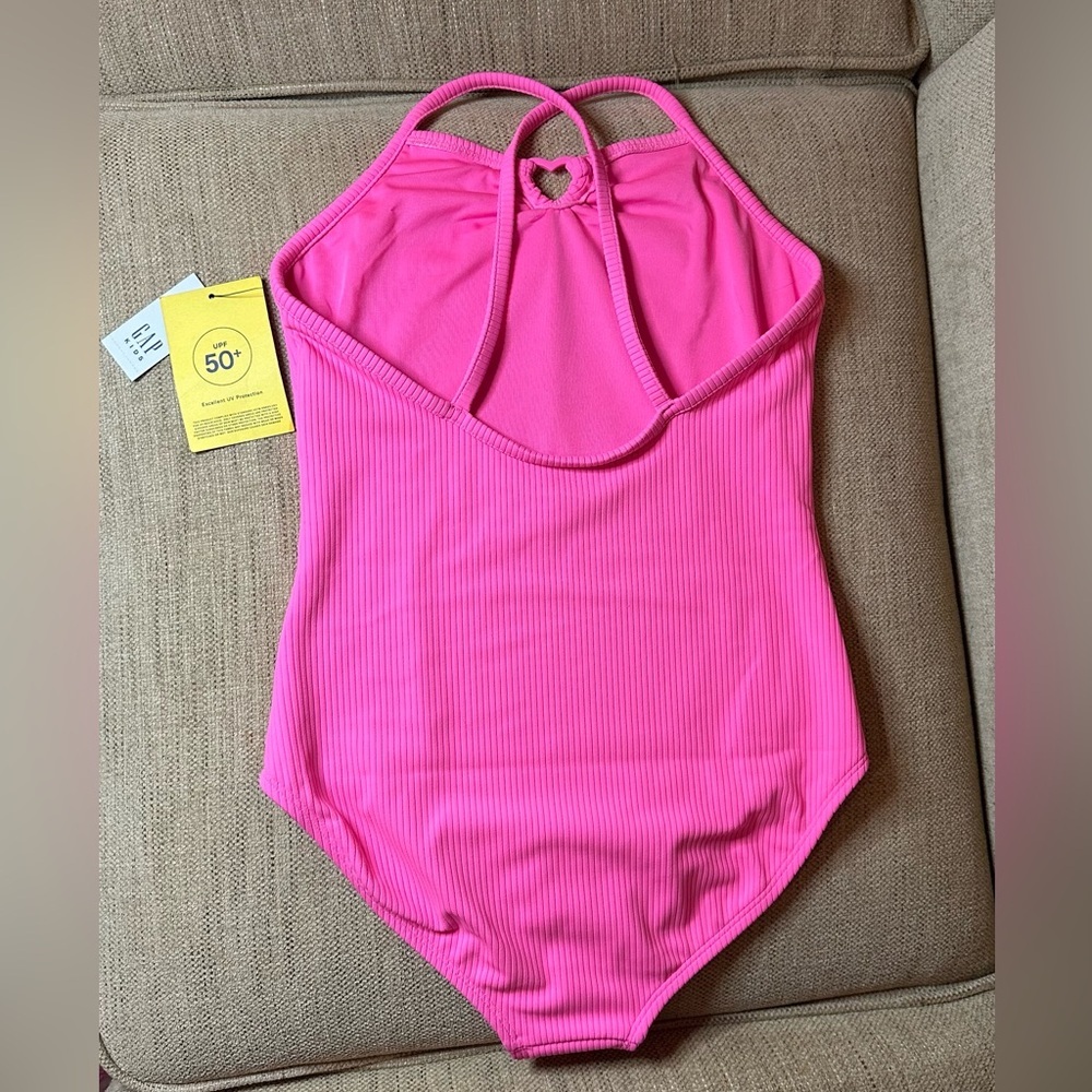 🆕 NWT Gap Kids Girls Ribbed One-Piece Swimsuit 🆕 - Picture 5 of 13